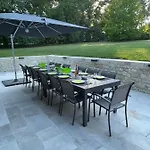 Au Calme A Litout, Piscine, Clim, 10 Personnes, Proche St Emilion 빌라 Minzac