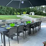 Au Calme A Litout, Piscine, Clim, 10 Personnes, Proche St Emilion * Minzac