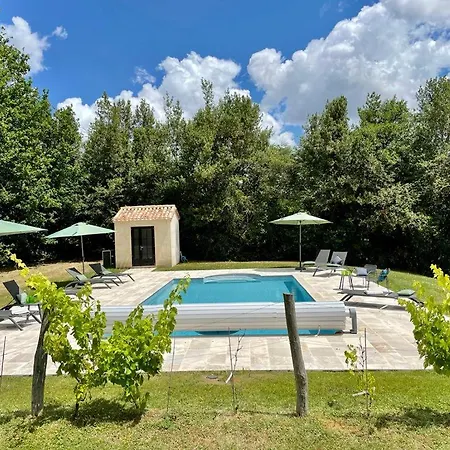Au Calme A Litout, Piscine, Clim, 10 Personnes, Proche St Emilion Willa
