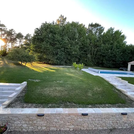Au Calme A Litout, Piscine, Clim, 10 Personnes, Proche St Emilion *