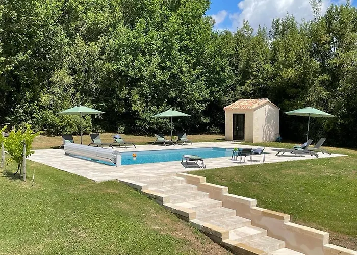 Au Calme A Litout, Piscine, Clim, 10 Personnes, Proche St Emilion Villa *